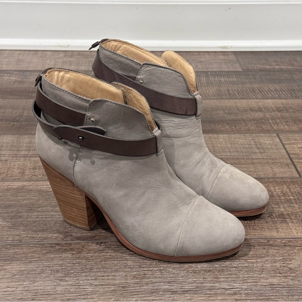 Rag & Bone Harrow $495 Women's Heeled Booties Boots Size EU 38 US 8 Leather